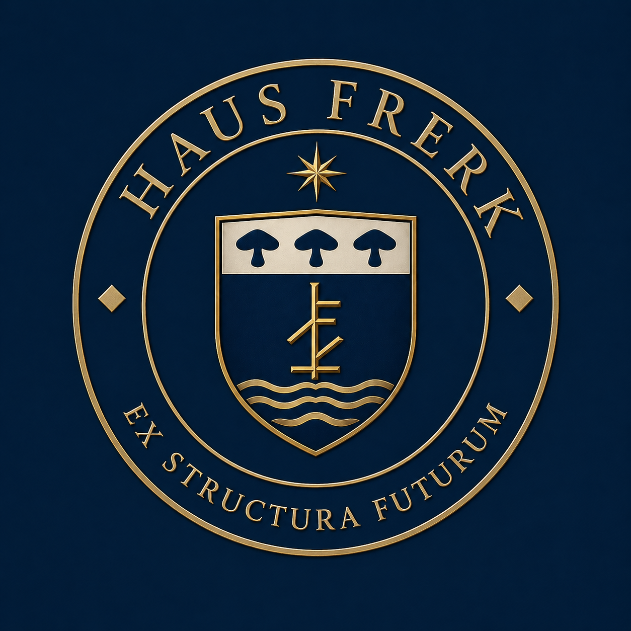 House Frerk Seal - Family crest with motto Ex Structura Futurum